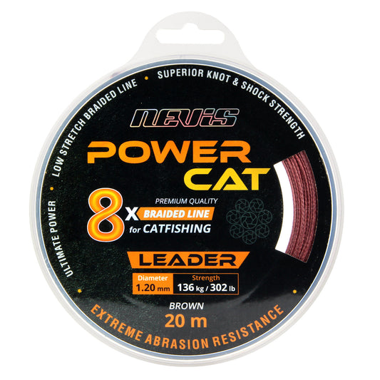 Nevis Powercat Braid Leader X8 20m 0.80mm