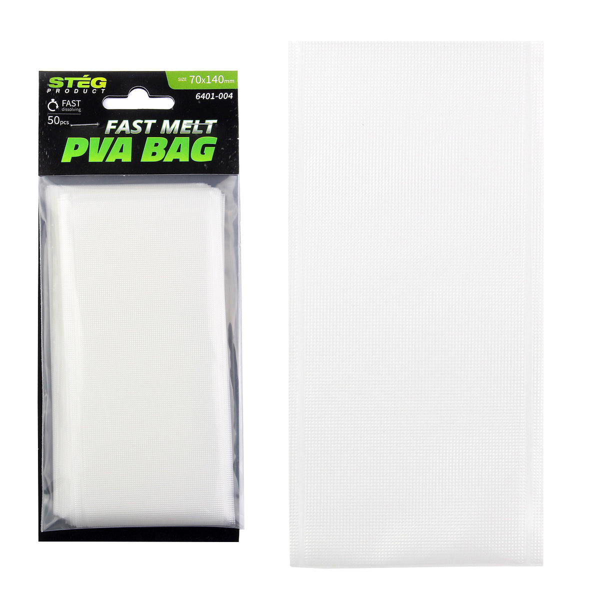 Stég PVA Tasak 60x130mm 50db/cs