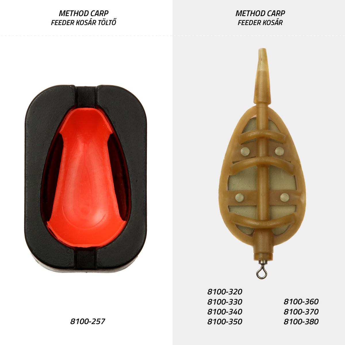 Nevis Method Carp feeder kosár 70g