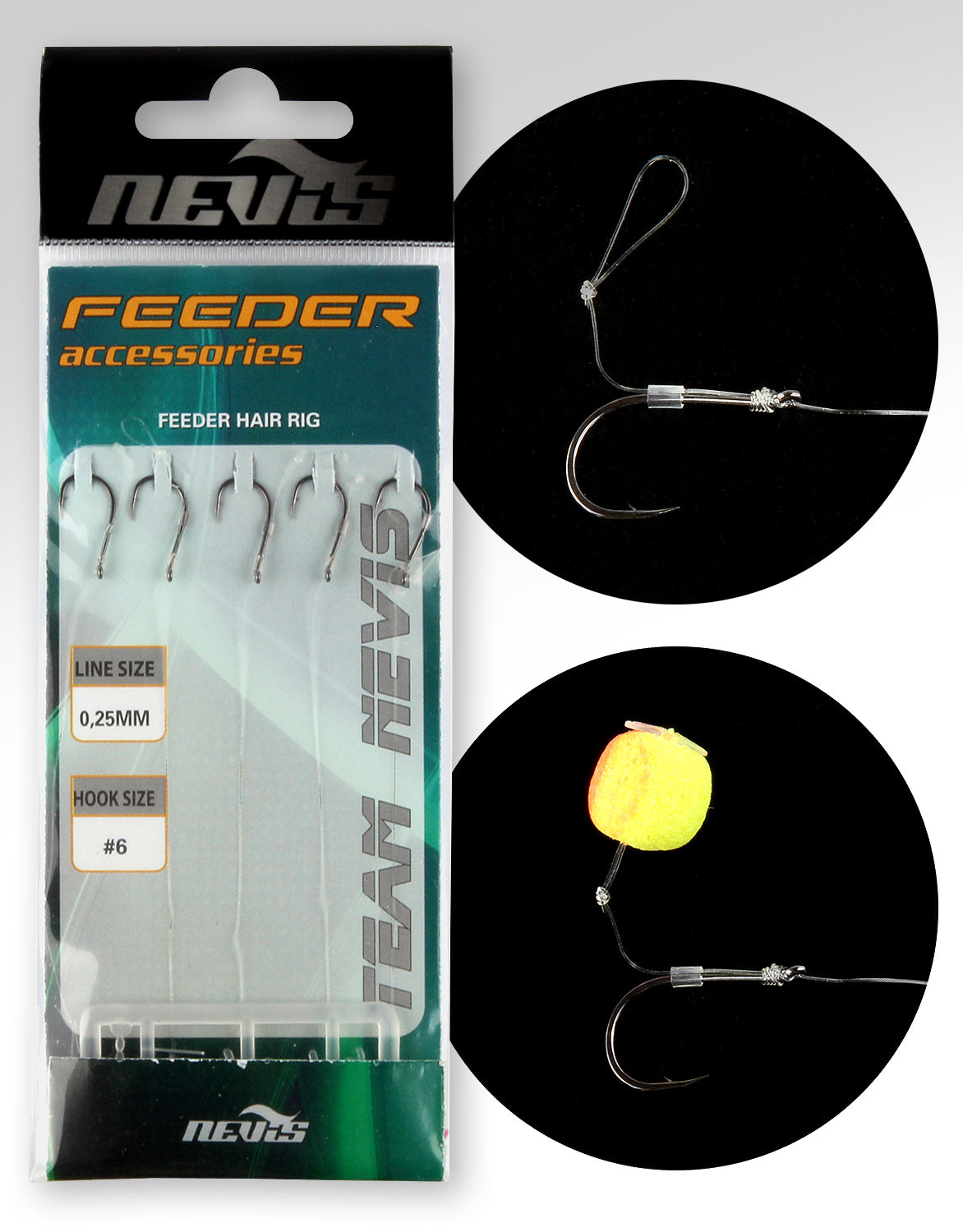 Nevis Feeder monofil előke 6 5db/cs