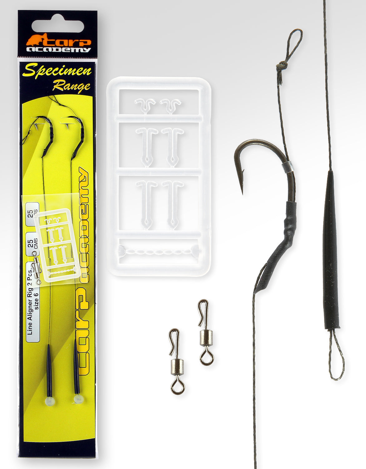 Carp Academy Line Aliger Rig 2db/cs 4-es méret