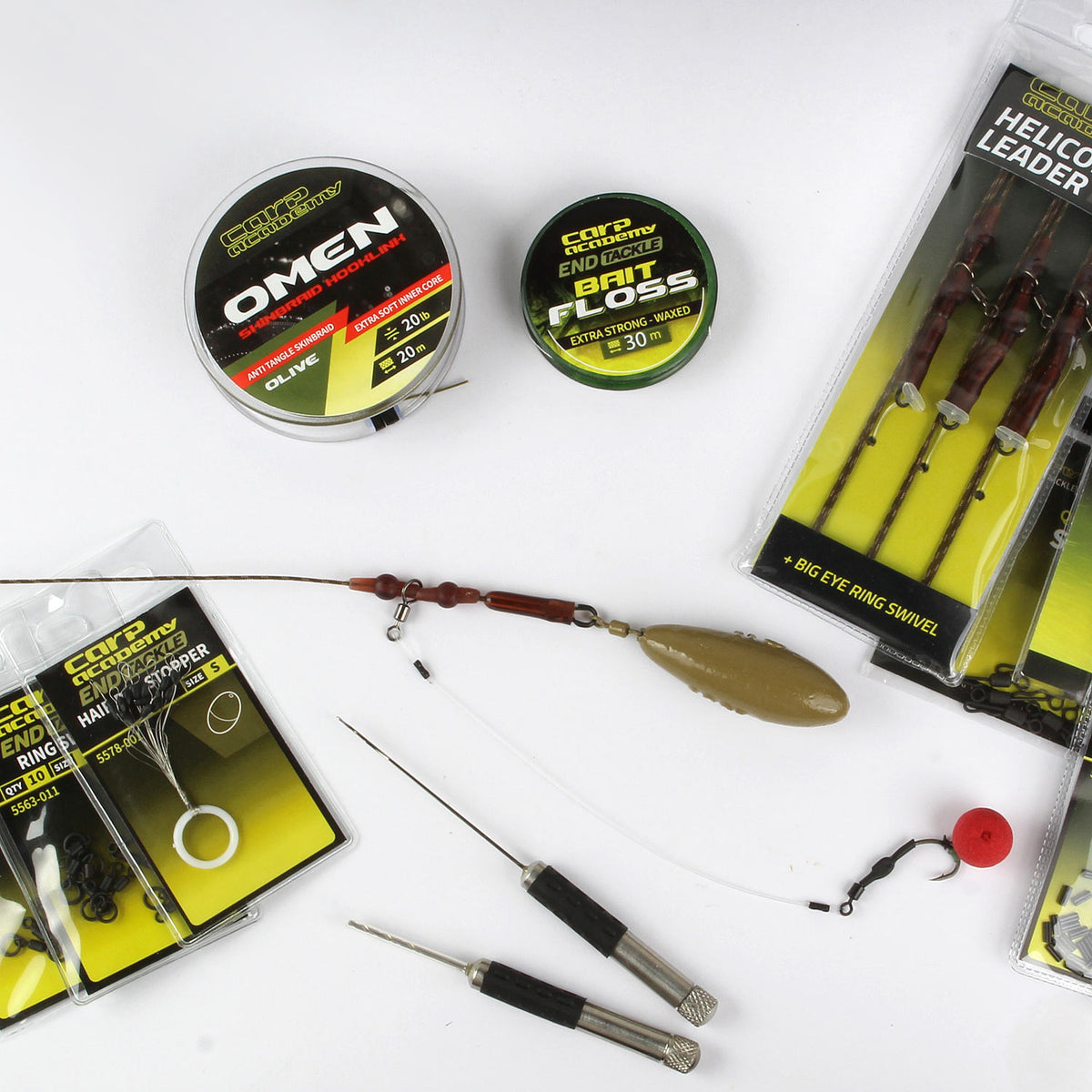 Carp Academy Komplett végszerelék ólombetétes zsinóron 3db/cs