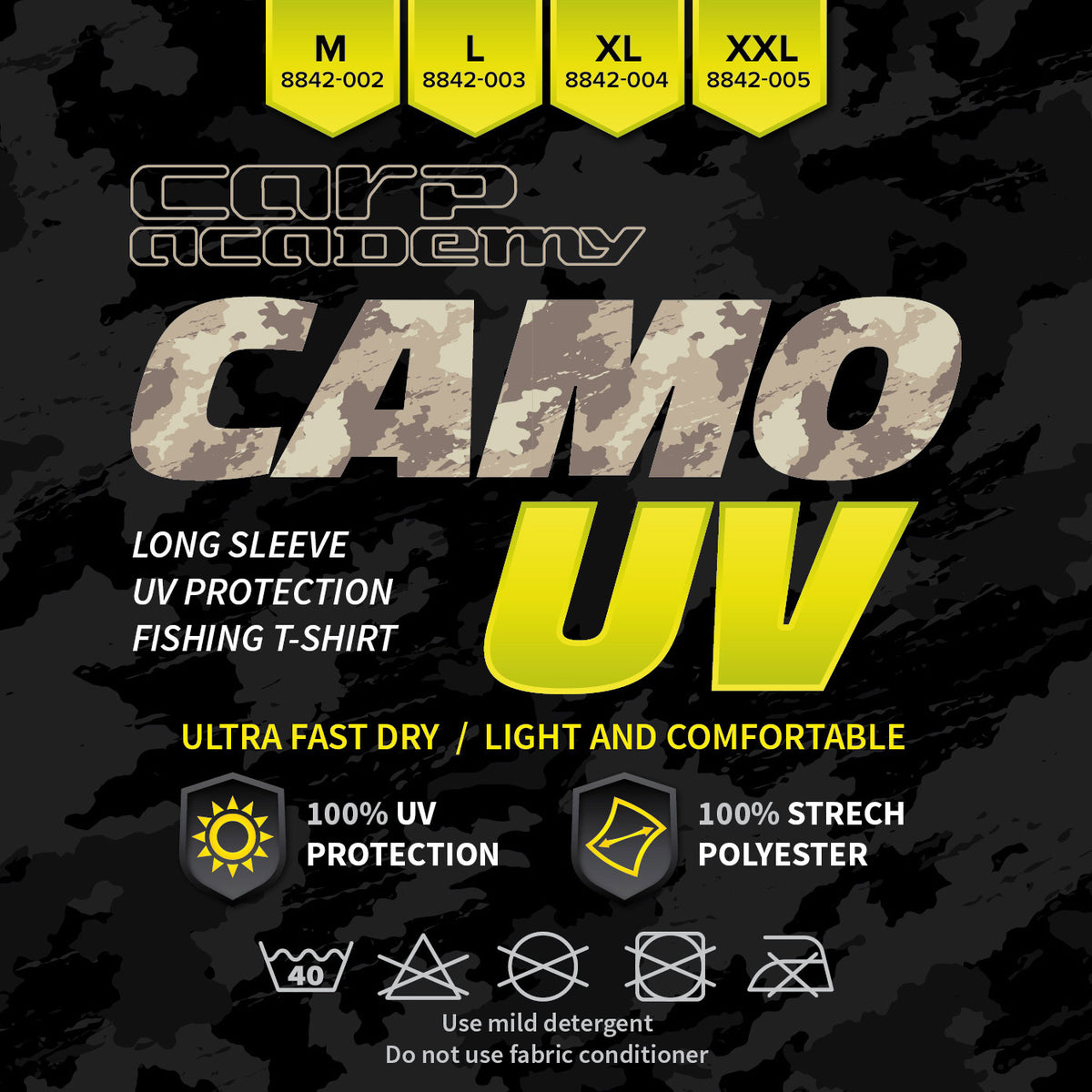 Carp Academy Camou UV Póló XXL