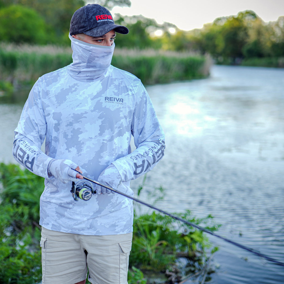 REIVA TEAM UV Jersey maszkkal CAMO (XXL)