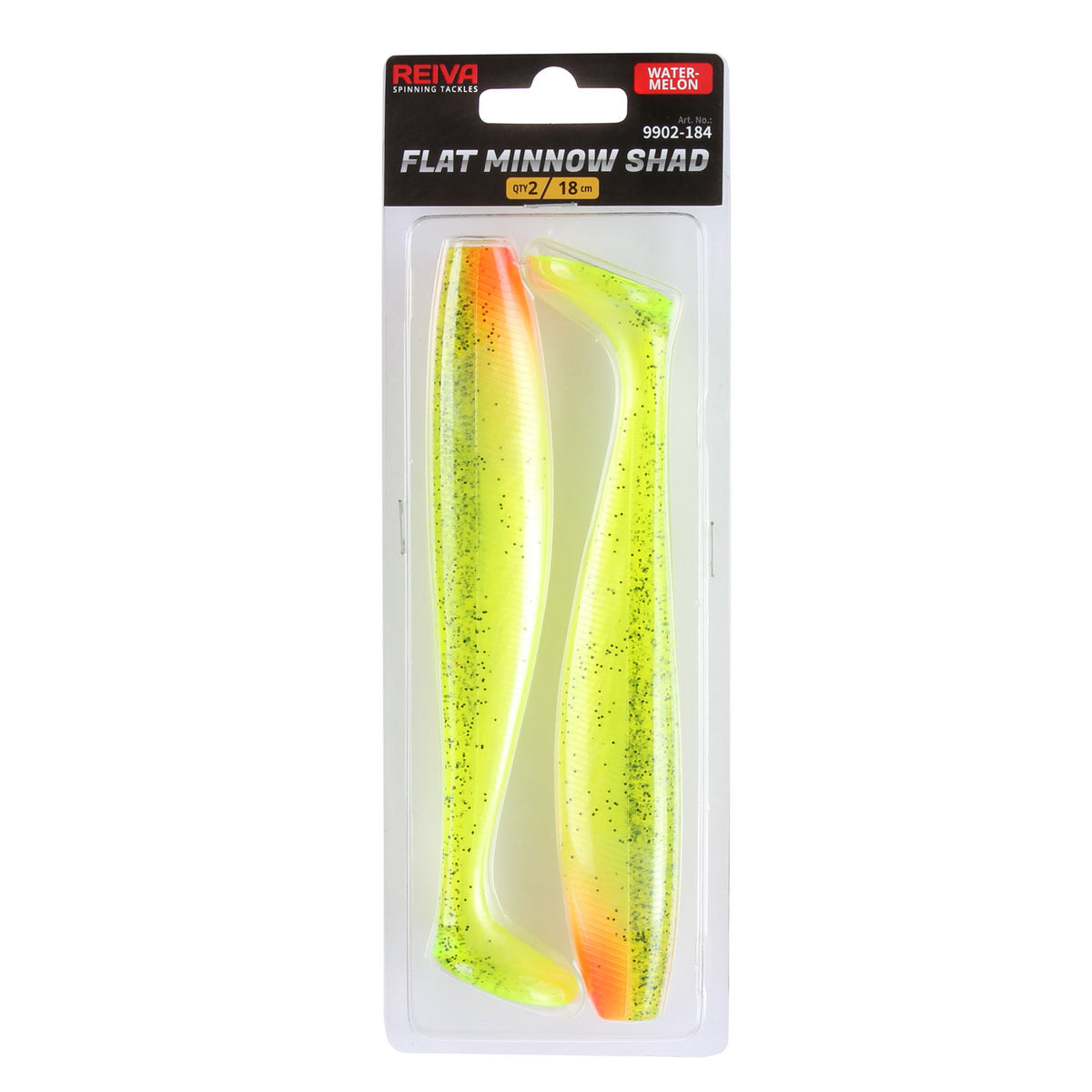 Reiva Flat Minnow shad 18cm 2db/cs (Watermelon)