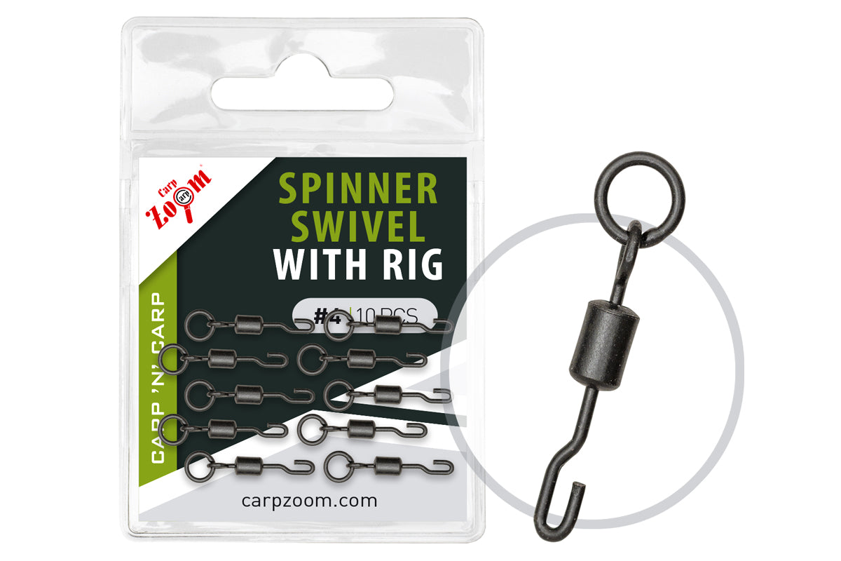 Carp Zoom Spinner Swivel mikrogyűrűs gyorskapocs