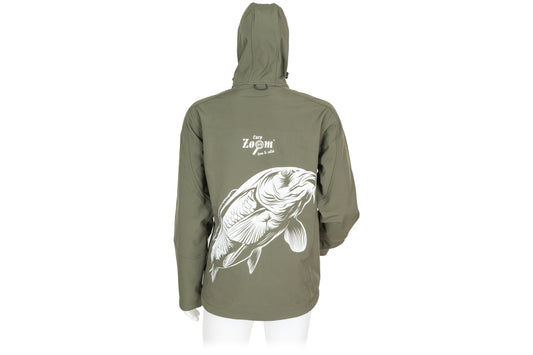 Carp Zoom Kapucnis Softshell Kabát