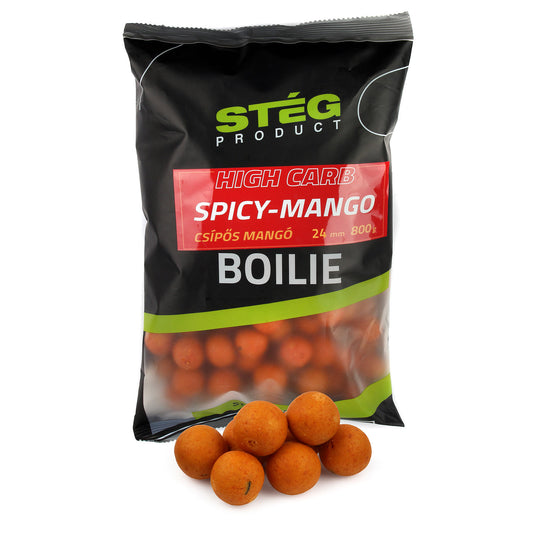 Stég High Carb Boilie 24mm 800g Spicy-Mango