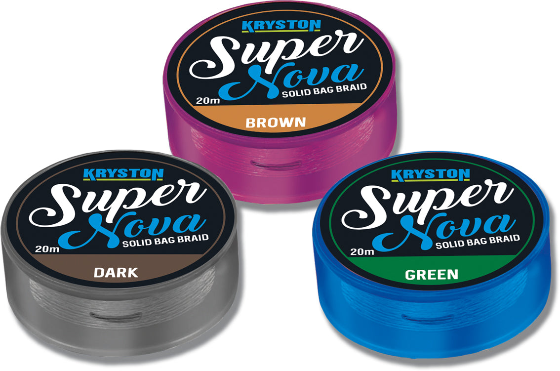 Kryston Super Nova Solid Bag Braid 35Lb 20m Brown