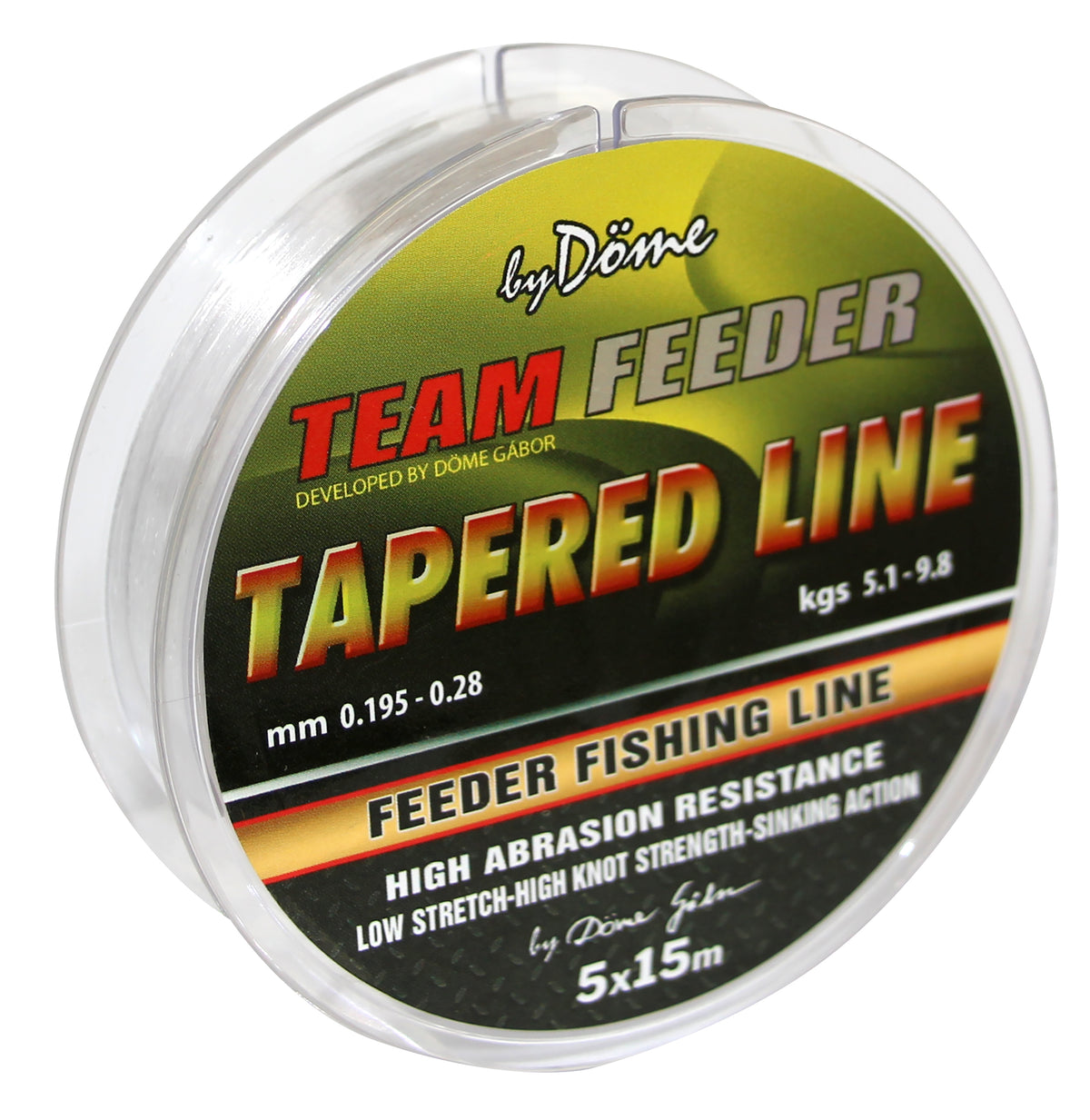 Team Feeder Tapered Leader 15m x5 0.18-0.20
