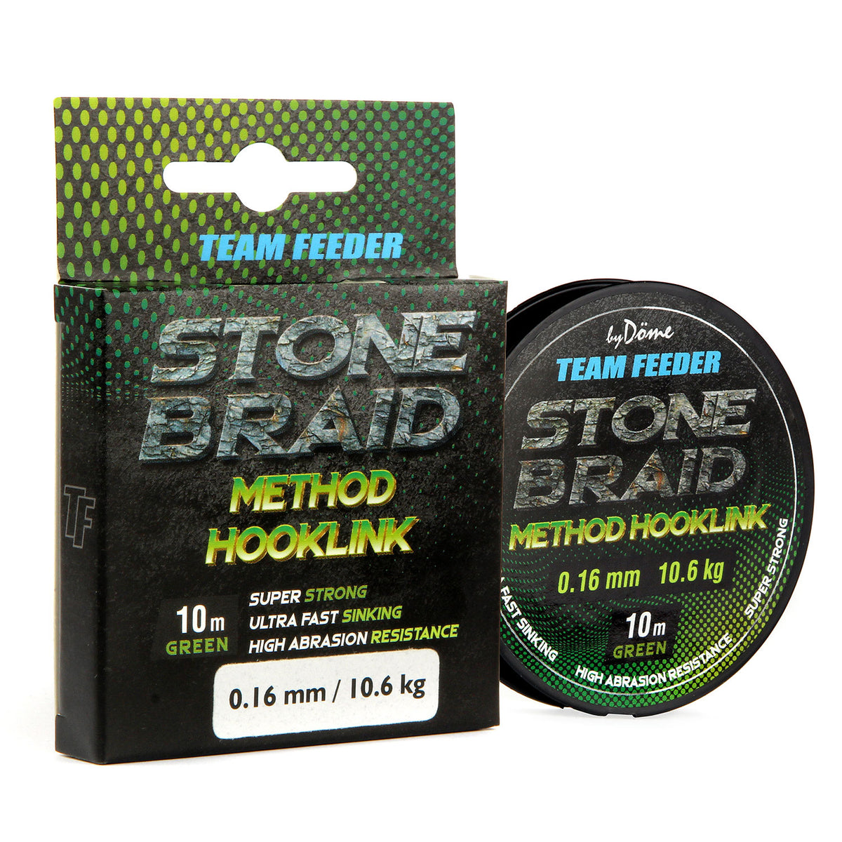 Team Feeder Stone Braid Green 10m 0,08mm