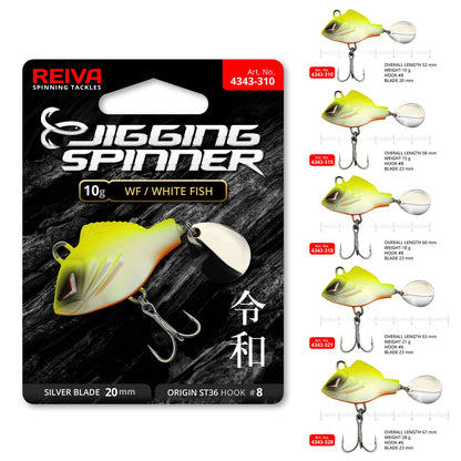 Reiva Jigging Spinner 28g – WF (White Fish)