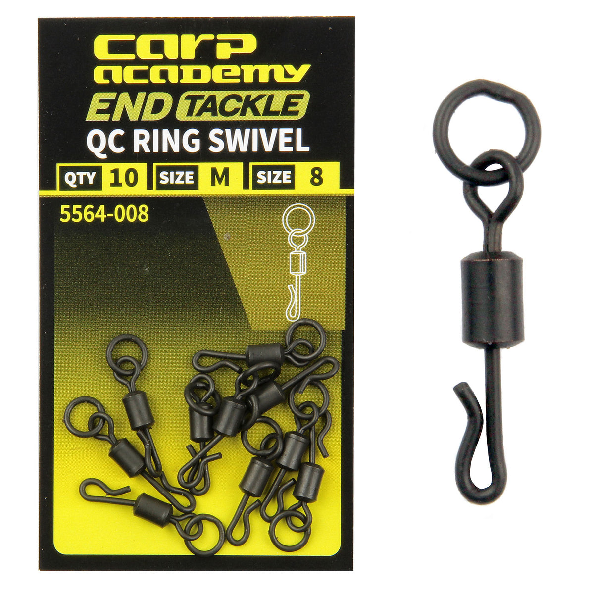 Carp Academy Gyorskapocs karikával 8-as M 10db/cs
