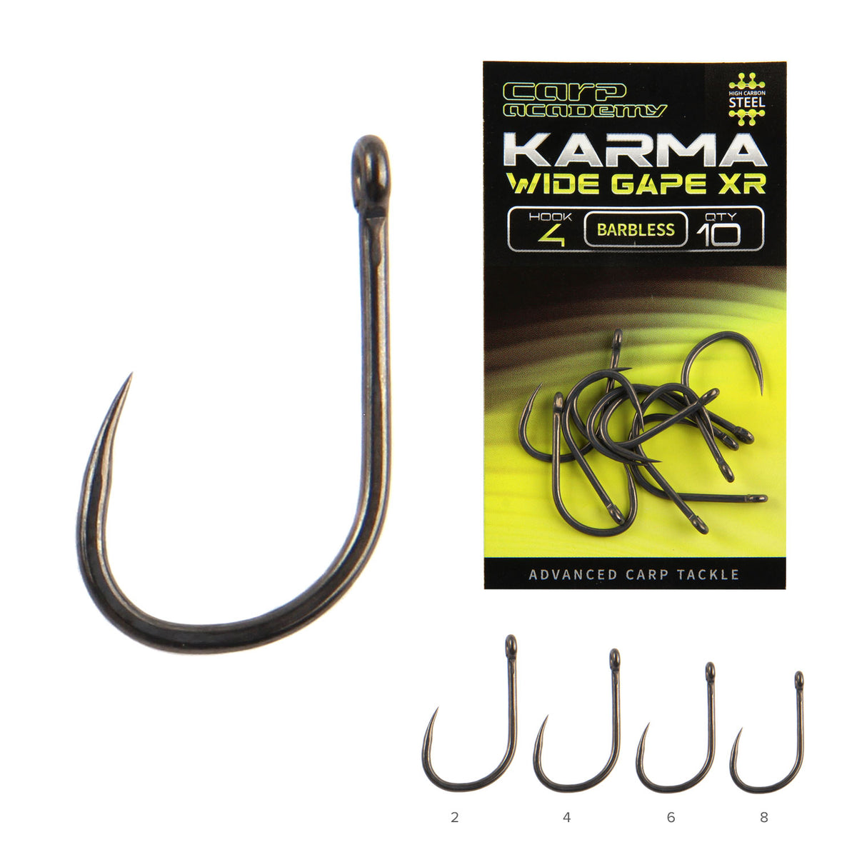 Carp Academy KARMA Wide Gape XR BARBLESS 4 10db/cs
