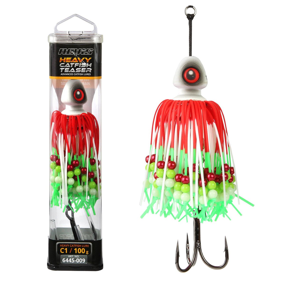 Nevis Bullet Head teaser 100g – Piros-Fehér-Zöld