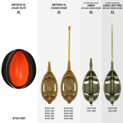 Nevis Távdobó Method feeder kosár 60g