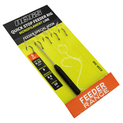 Nevis Feeder Monofil Előke Csalistopperrel 10-es