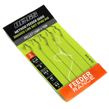 Nevis Feeder fonott előke csalitüskével 12-es 5db/cs.