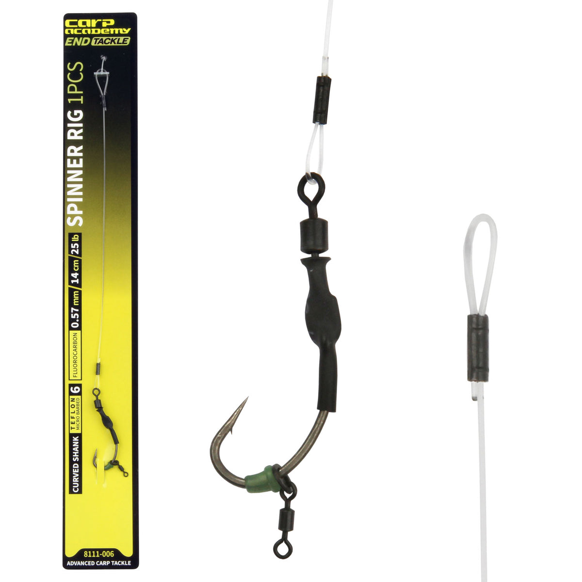 Carp Academy Spinner rig / Curved Shank 2