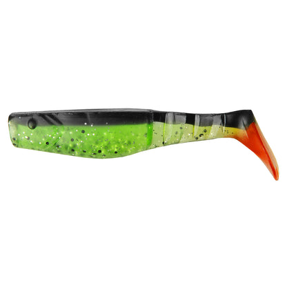 Nevis Vibra Shad Gumihal 7cm 6/cs – (105) Fekete-Zöld-Piros Flitter