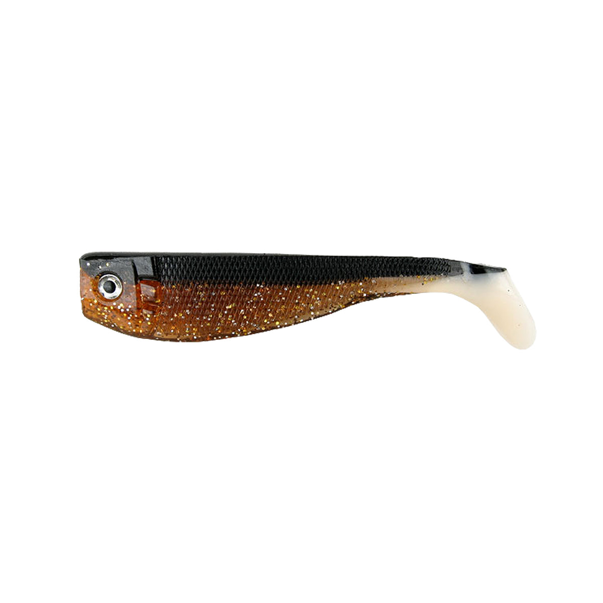 Nevis Action Shad Gumihal 9cm 4/cs – Fekete-Barna Flitter