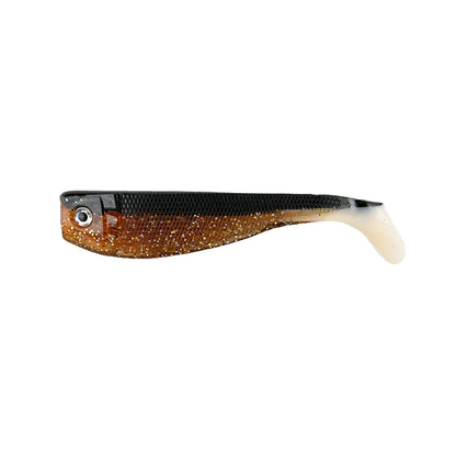 Nevis Action Shad Gumihal 9cm 4/cs – Fekete-Barna Flitter