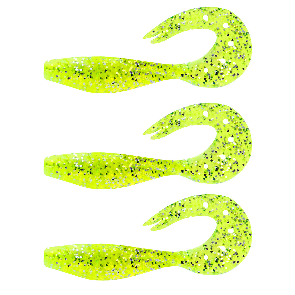 Nevis Twister Shad 11cm 3db/cs (Poppy Green)