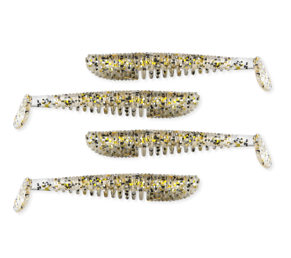 Nevis Impulse Shad 10cm 4db/cs (Salt and Pepper)