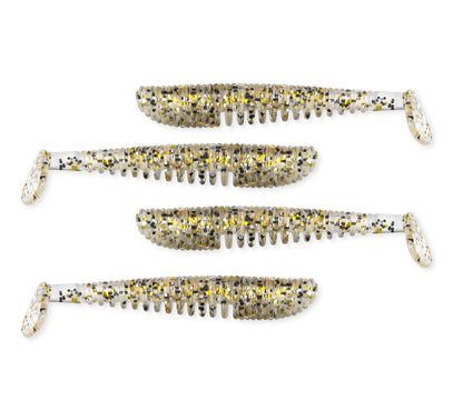 Nevis Impulse Shad 10cm 4db/cs (Salt and Pepper)