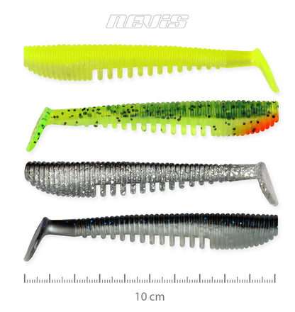 Nevis Impulse Shad 10cm 4db/cs 4szín