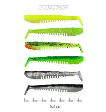 Nevis Impulse Shad 6.3cm 6db/cs 6szín