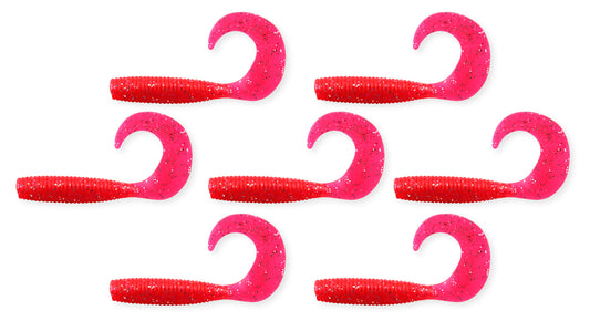 Nevis Twister 6cm 7db/cs piros flitter