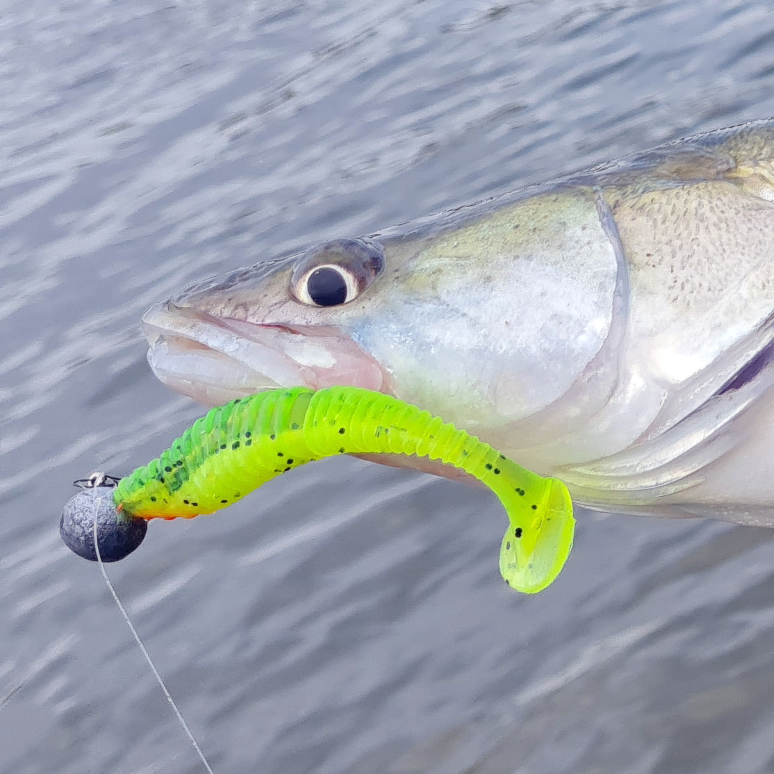 Reiva Zander Power Shad 10cm 4db/cs (Salt and Pepper)