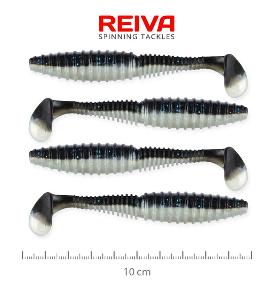 Reiva Zander Power Shad 10cm 4db/cs (Bleak)