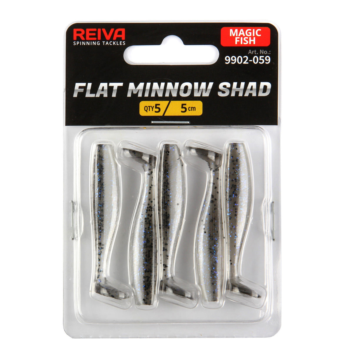 Reiva Flat Minnow Shad 5cm 5db/cs (Magic Fish)