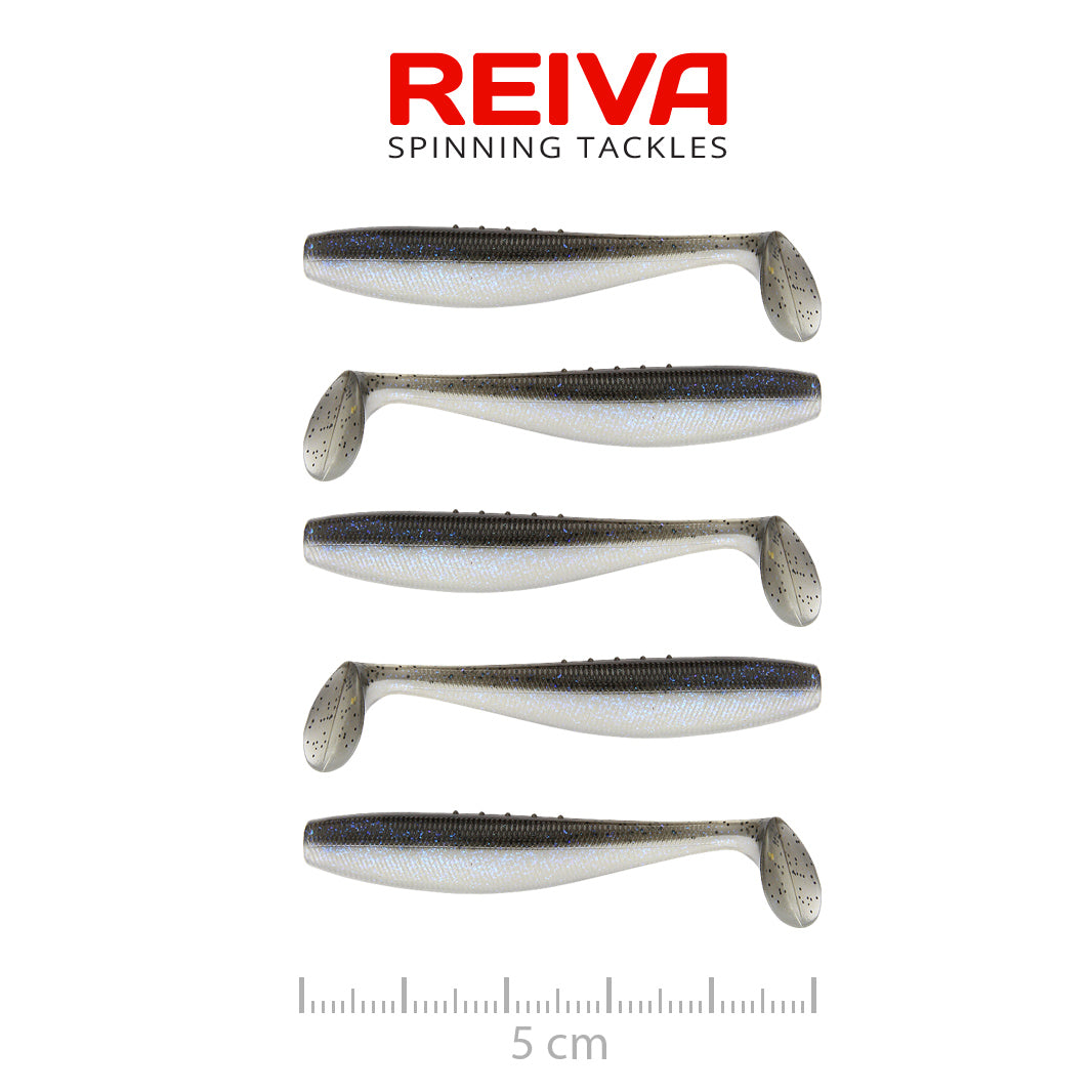 Reiva Flat Minnow Shad 5cm 5db/cs (Magic Fish)