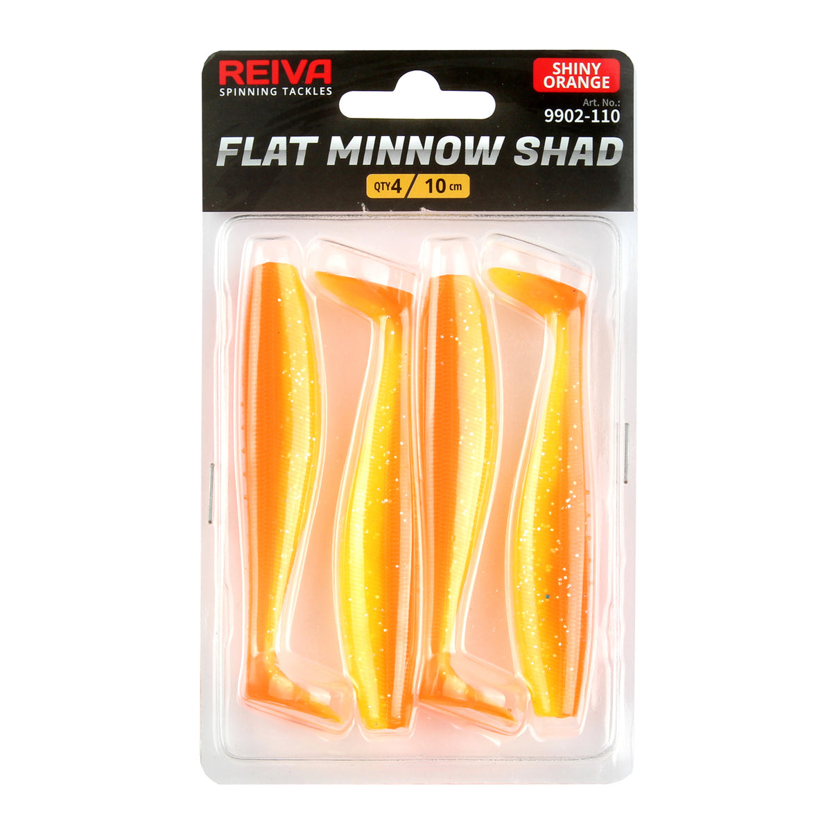 Reiva Flat Minnow shad 12,5cm 3db/cs (Shiny Orange)