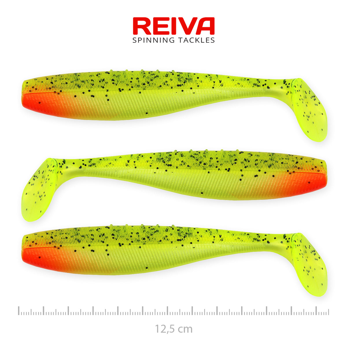 Reiva Flat Minnow shad 12,5cm 3db/cs (Watermelon)