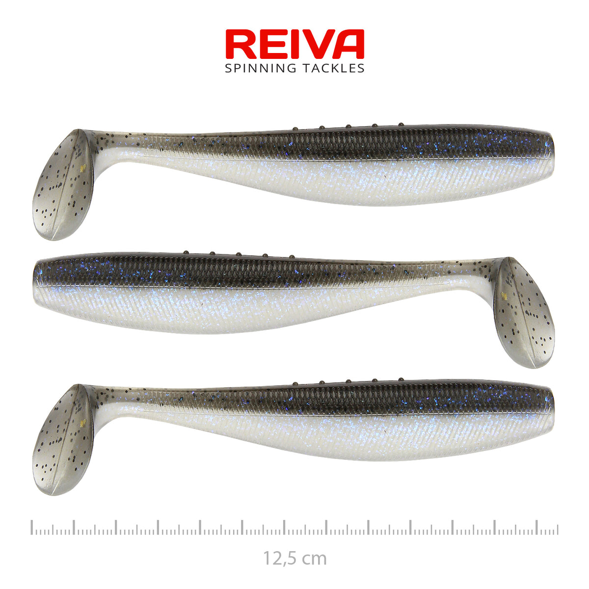Reiva Flat Minnow shad 12,5cm 3db/cs (Magic Fish)