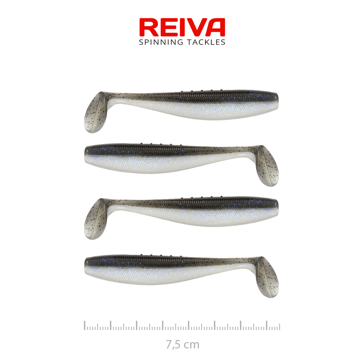 Reiva Flat Minnow shad 7,5cm 4db/cs (Magic Fish)