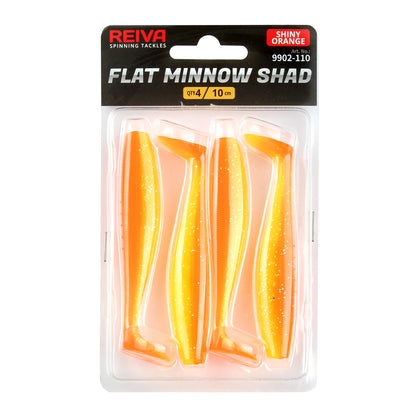 Reiva Flat Minnow shad 7,5cm 4db/cs (Shiny Orange)