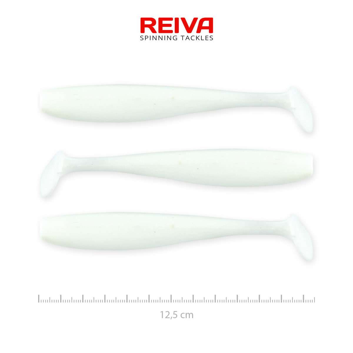 Reiva Flash Shad 12.5cm 3db/cs (Classic White)