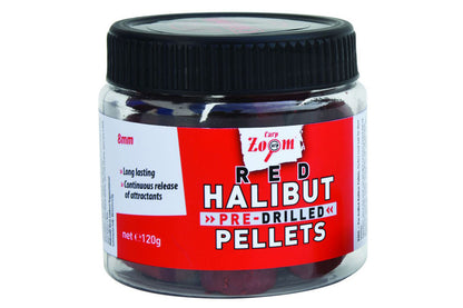 Carp Zoom Piros fúrt halibut horogpellet