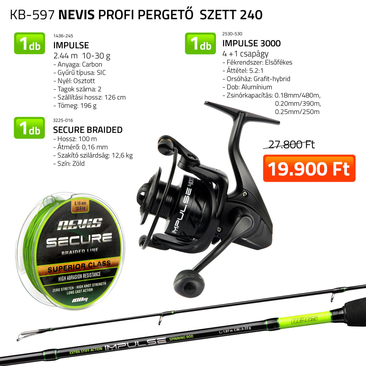 Nevis Profi Pergető szett 240 1436-245+ 2530-530+ 3225-016