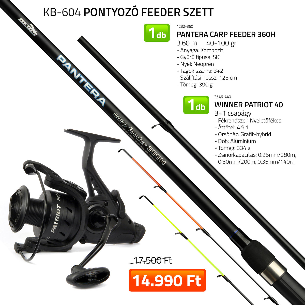 Nevis Pontyozó feeder szett 1232-360+2546-440