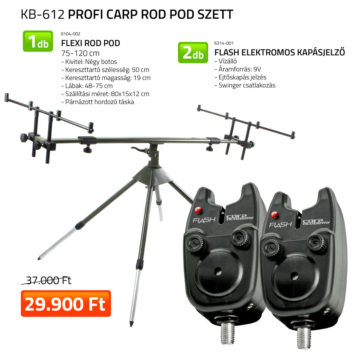 Nevis Profi Carp Rod Pod szett 6104-002+ 2db 6314-001