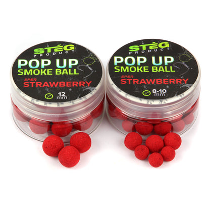 Stég Pop Up Smoke Ball 12mm 10g Strawberry